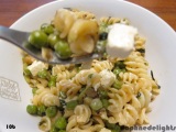 Zucchini and peas salad pasta recipe